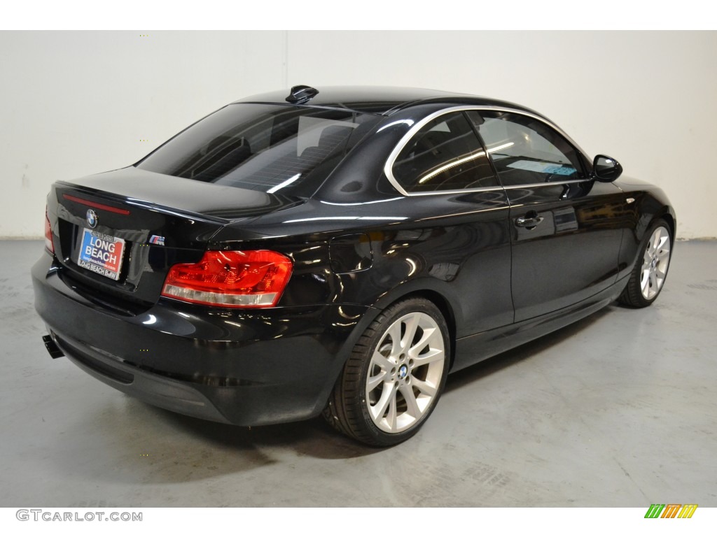 2012 1 Series 135i Coupe - Black Sapphire Metallic / Black photo #5