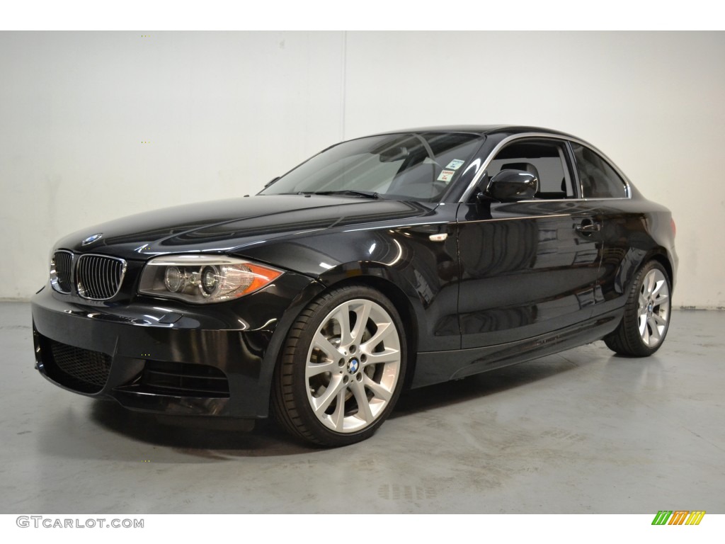 2012 1 Series 135i Coupe - Black Sapphire Metallic / Black photo #7