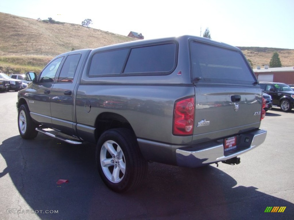 2008 Ram 1500 SLT Quad Cab 4x4 - Mineral Gray Metallic / Medium Slate Gray photo #5