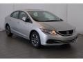 2015 Alabaster Silver Metallic Honda Civic EX Sedan  photo #2