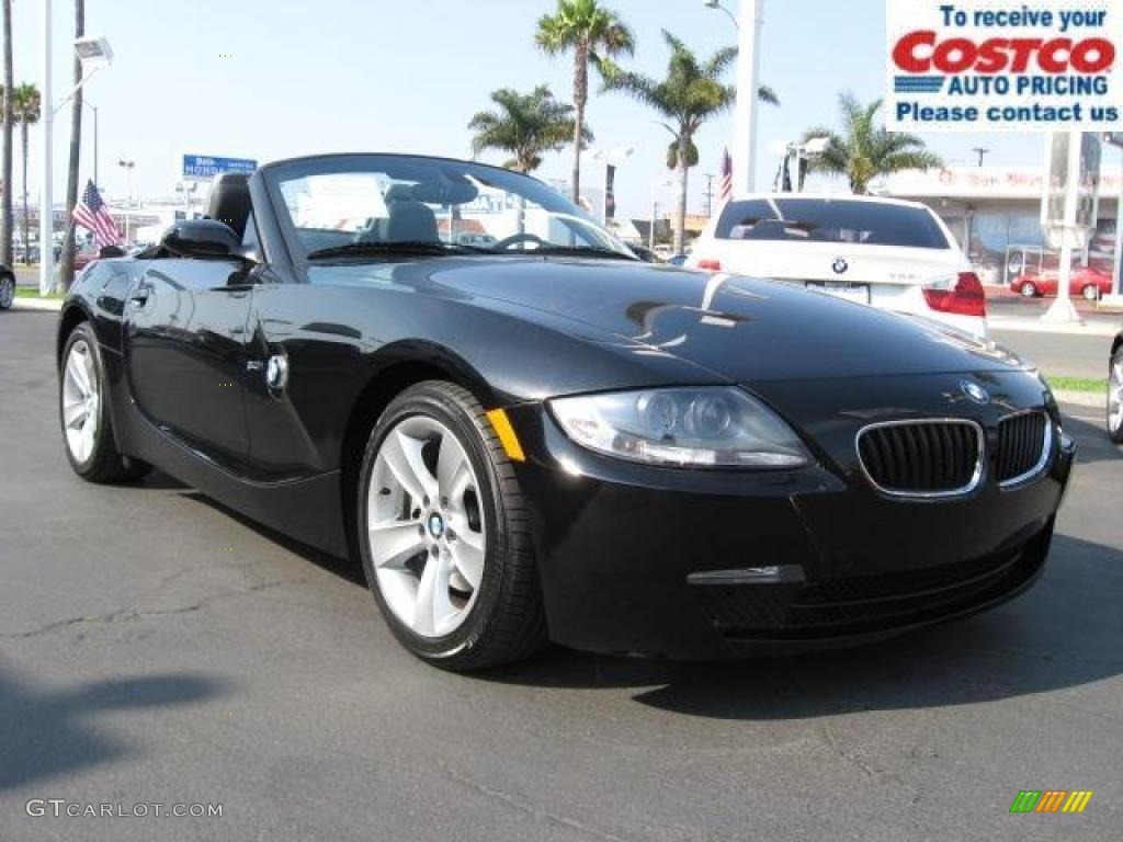2006 Z4 3.0i Roadster - Jet Black / Black photo #1