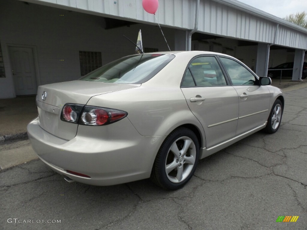 2008 MAZDA6 i Sport Sedan - Smokestone / Beige photo #3