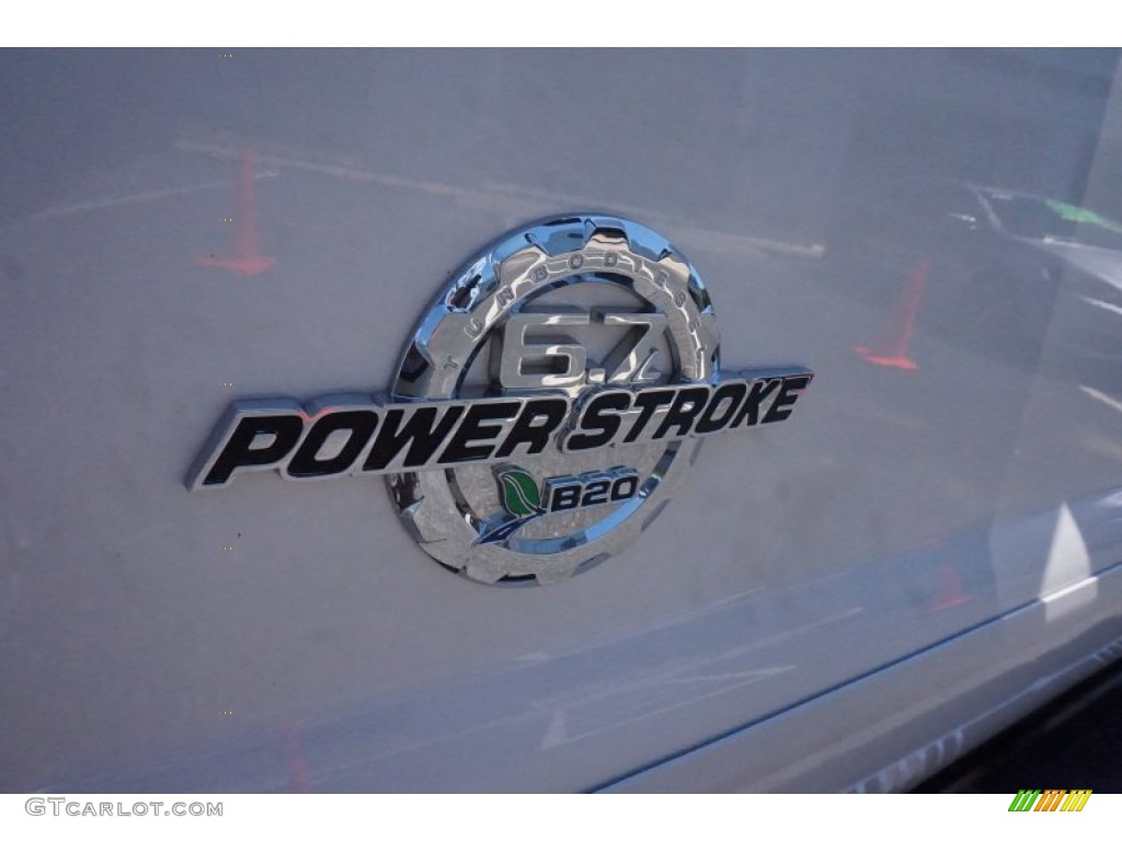2014 F250 Super Duty Platinum Crew Cab 4x4 - White Platinum Tri-Coat / Platinum Pecan Leather photo #9