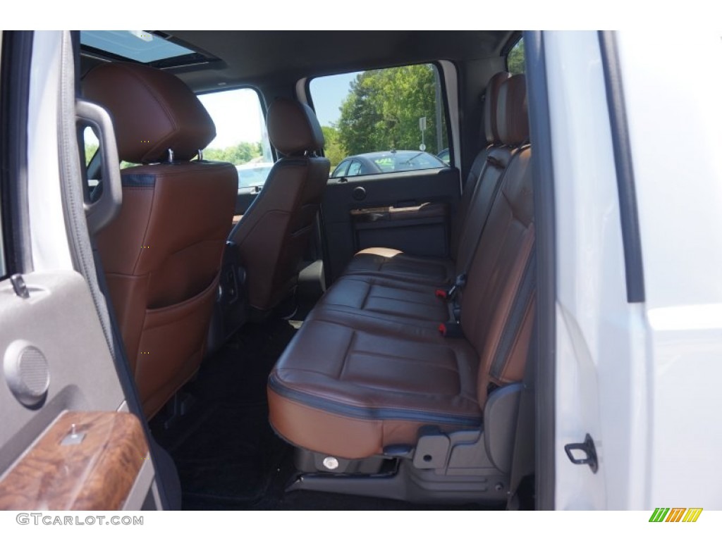 2014 F250 Super Duty Platinum Crew Cab 4x4 - White Platinum Tri-Coat / Platinum Pecan Leather photo #14
