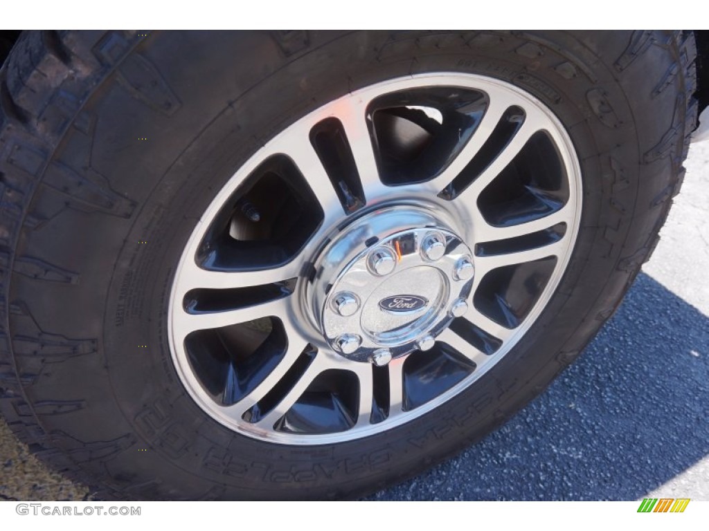 2014 F250 Super Duty Platinum Crew Cab 4x4 - White Platinum Tri-Coat / Platinum Pecan Leather photo #15