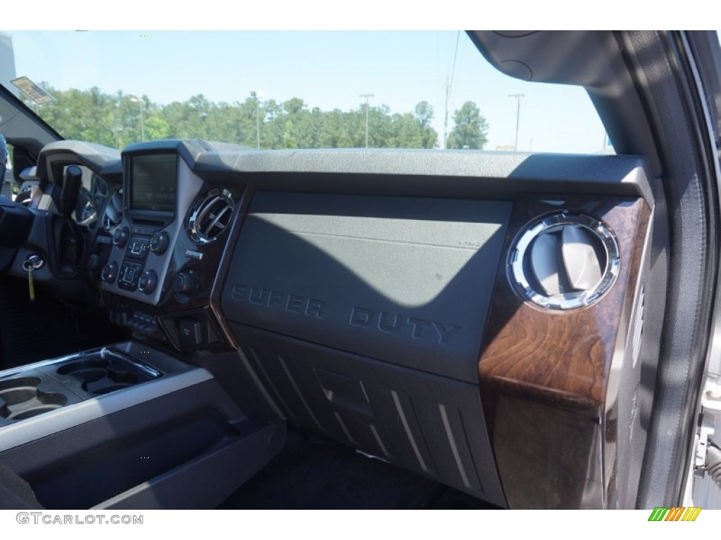 2014 F250 Super Duty Platinum Crew Cab 4x4 - White Platinum Tri-Coat / Platinum Pecan Leather photo #19