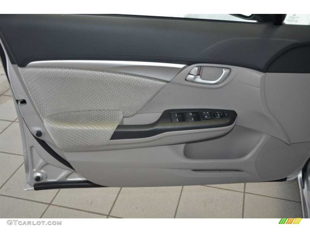 2015 Civic Hybrid Sedan - Alabaster Silver Metallic / Gray photo #8