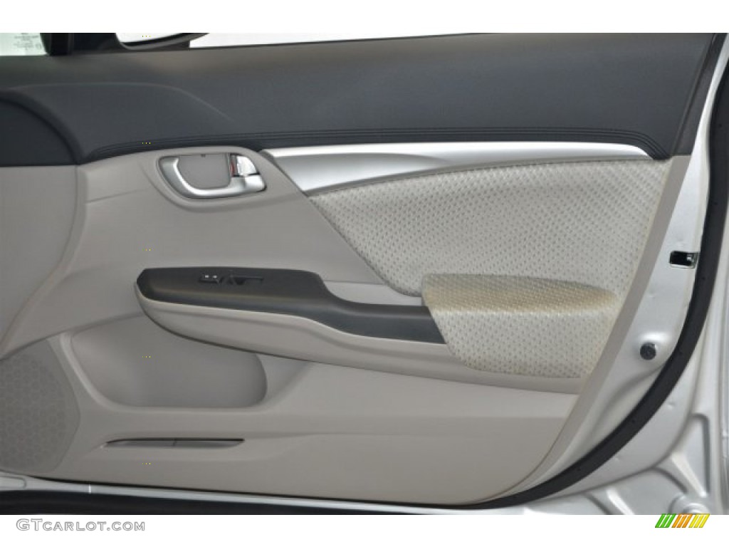 2015 Civic Hybrid Sedan - Alabaster Silver Metallic / Gray photo #21