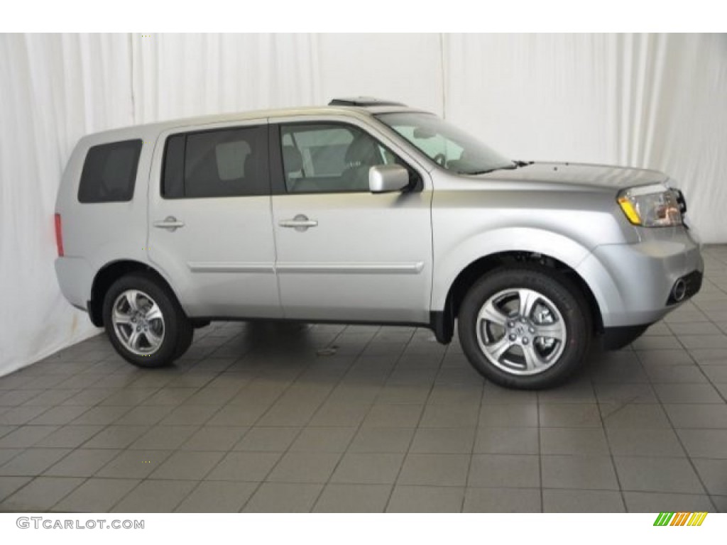 2015 Pilot EX-L - Alabaster Silver Metallic / Gray photo #7