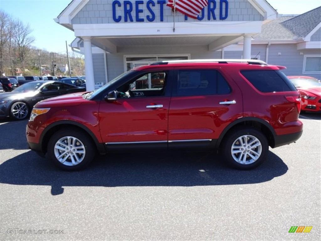 2015 Explorer XLT 4WD - Ruby Red / Charcoal Black photo #4