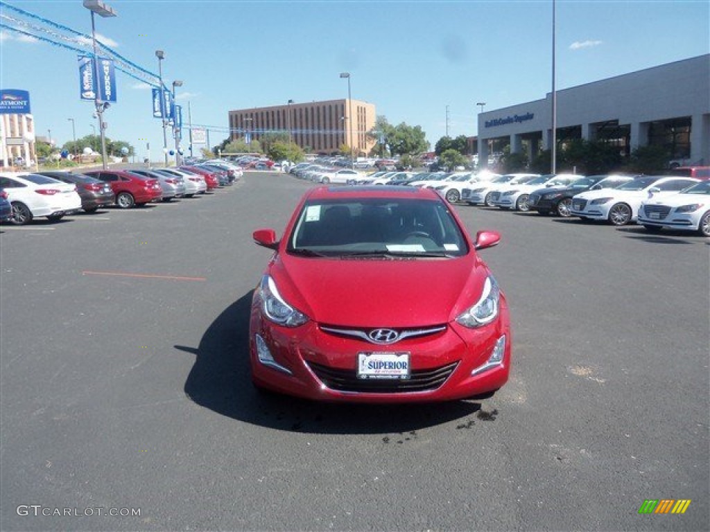 2016 Elantra Value Edition - Red / Black photo #2
