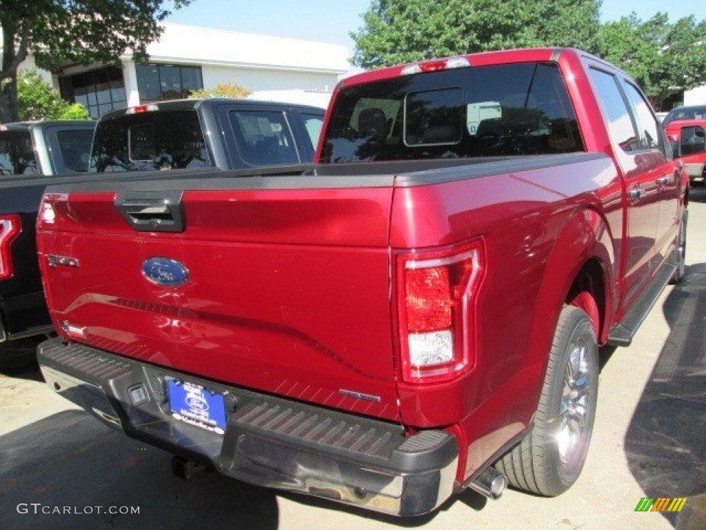 2015 F150 XLT SuperCrew - Ruby Red Metallic / Medium Earth Gray photo #10