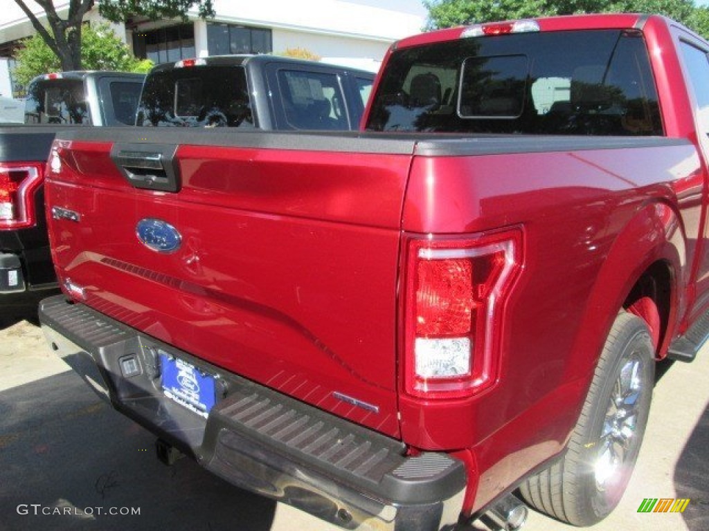 2015 F150 XLT SuperCrew - Ruby Red Metallic / Medium Earth Gray photo #11