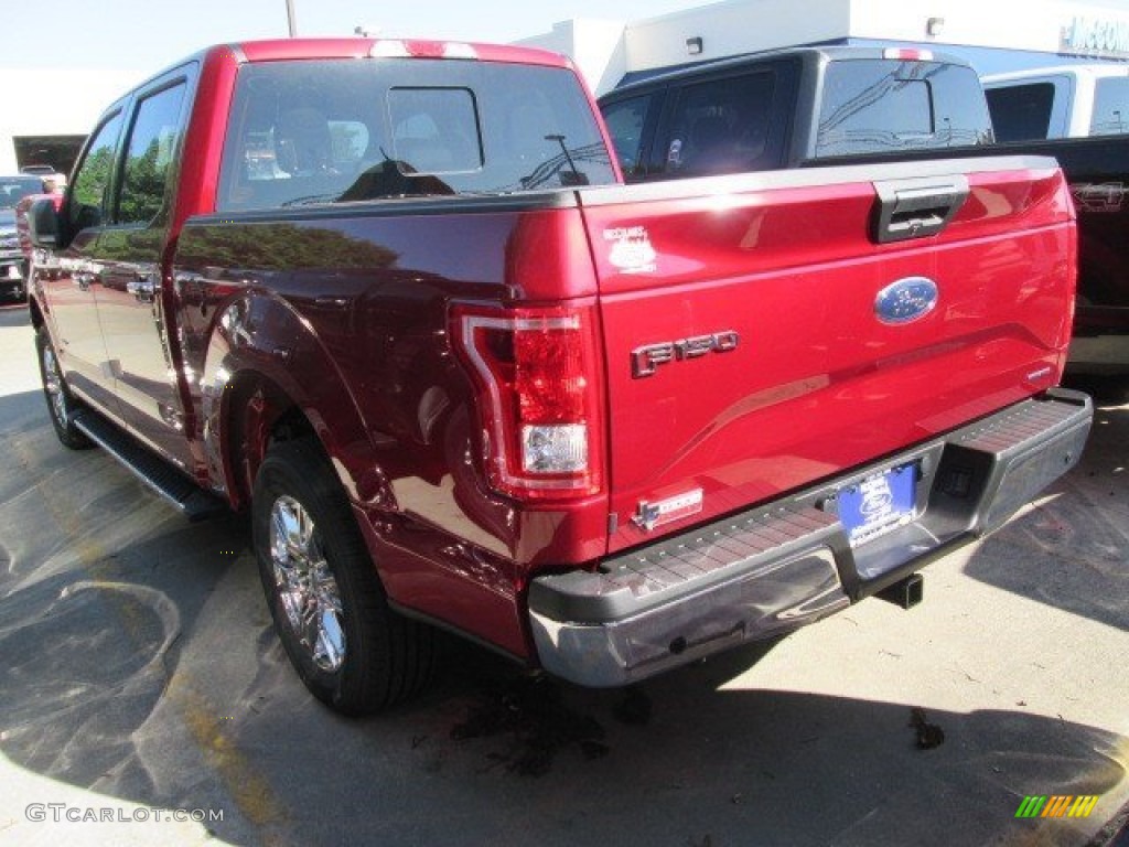 2015 F150 XLT SuperCrew - Ruby Red Metallic / Medium Earth Gray photo #16