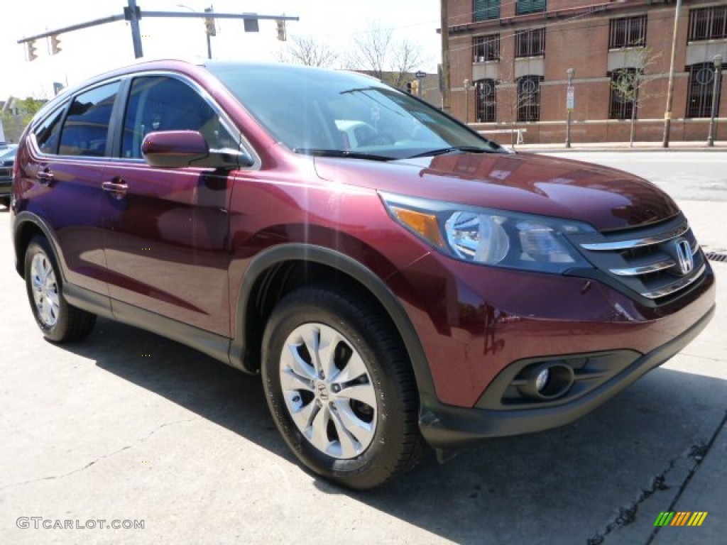 2012 CR-V EX-L 4WD - Basque Red Pearl II / Beige photo #3