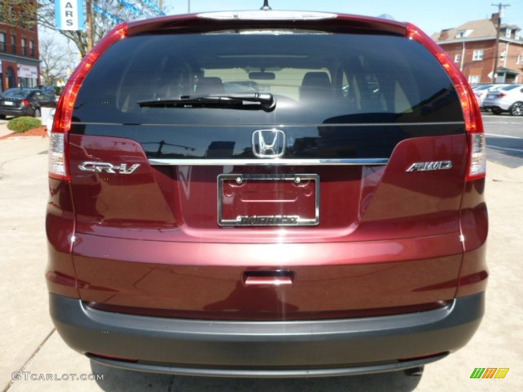 2012 CR-V EX-L 4WD - Basque Red Pearl II / Beige photo #11