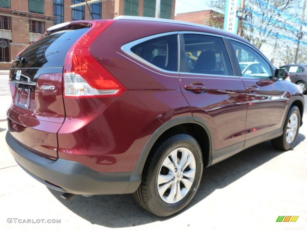 2012 CR-V EX-L 4WD - Basque Red Pearl II / Beige photo #13