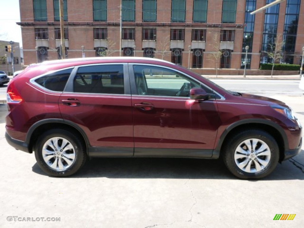 2012 CR-V EX-L 4WD - Basque Red Pearl II / Beige photo #14