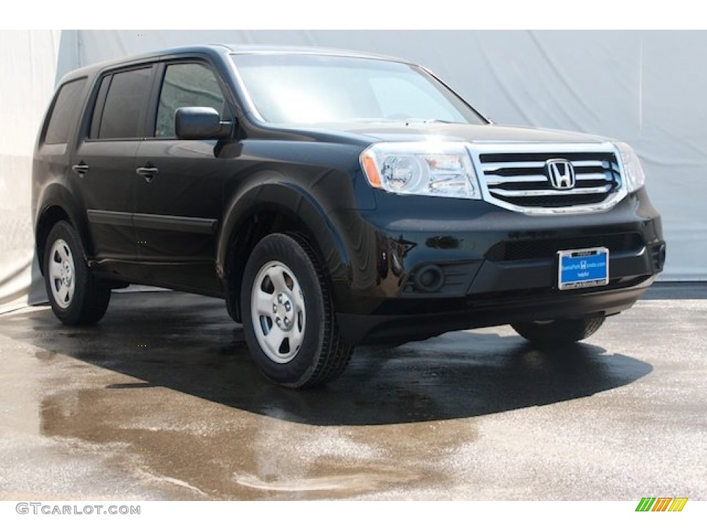 2015 Pilot LX - Crystal Black Pearl / Gray photo #1