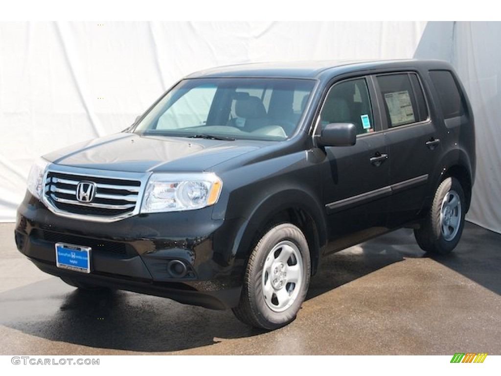 2015 Pilot LX - Crystal Black Pearl / Gray photo #3