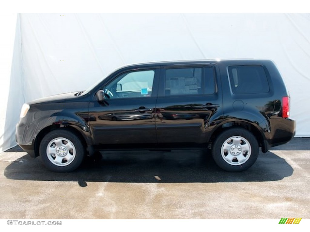 2015 Pilot LX - Crystal Black Pearl / Gray photo #4