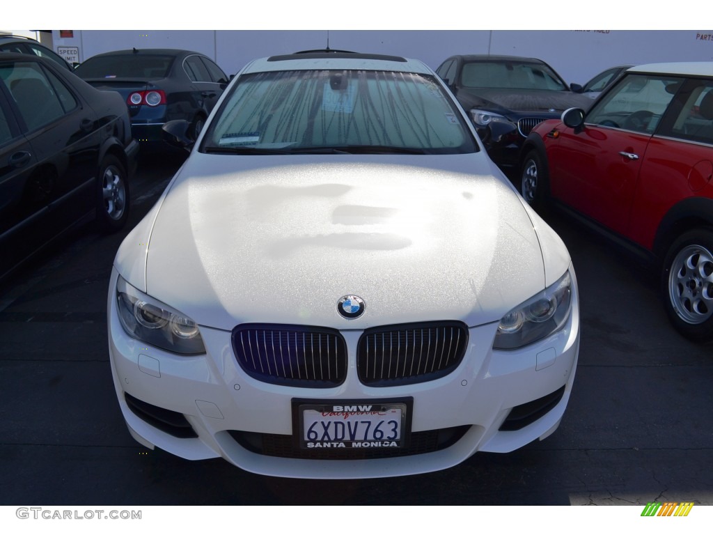 2012 3 Series 335is Coupe - Alpine White / Coral Red/Black photo #2