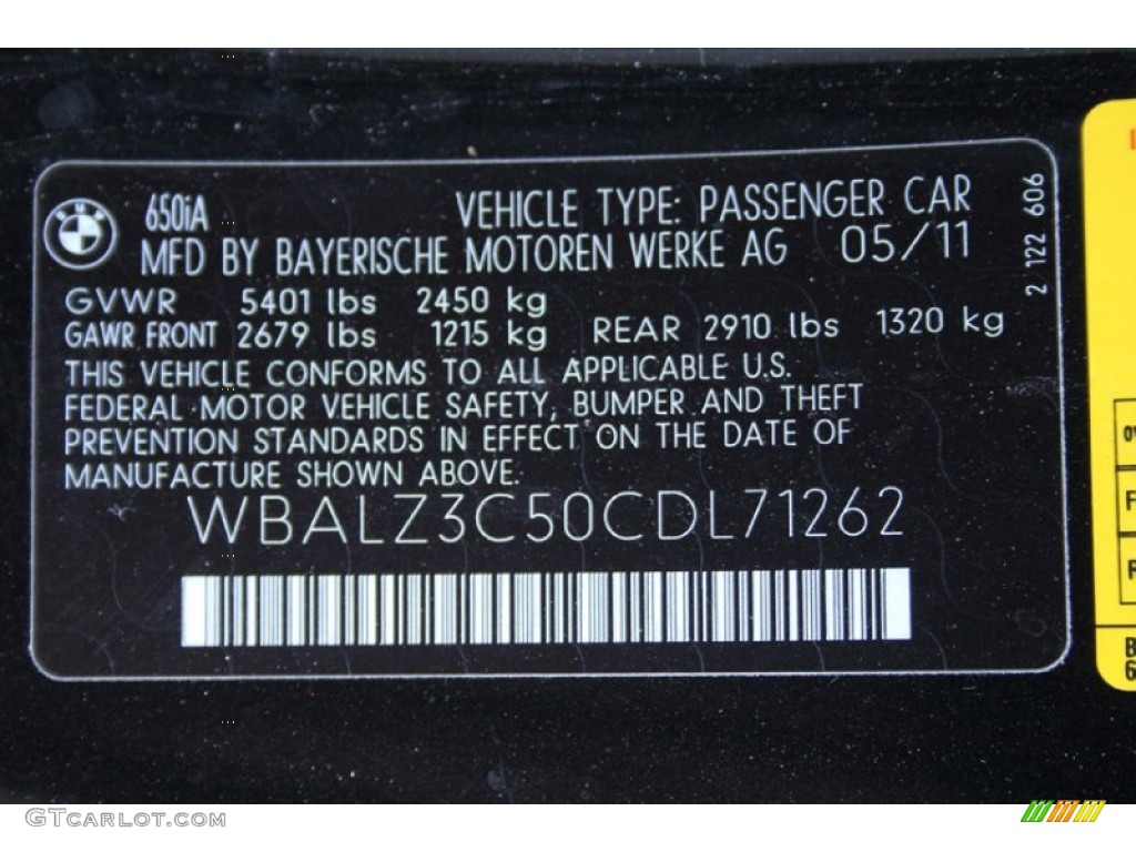 2012 6 Series 650i Convertible - Carbon Black Metallic / Ivory White Nappa Leather photo #30