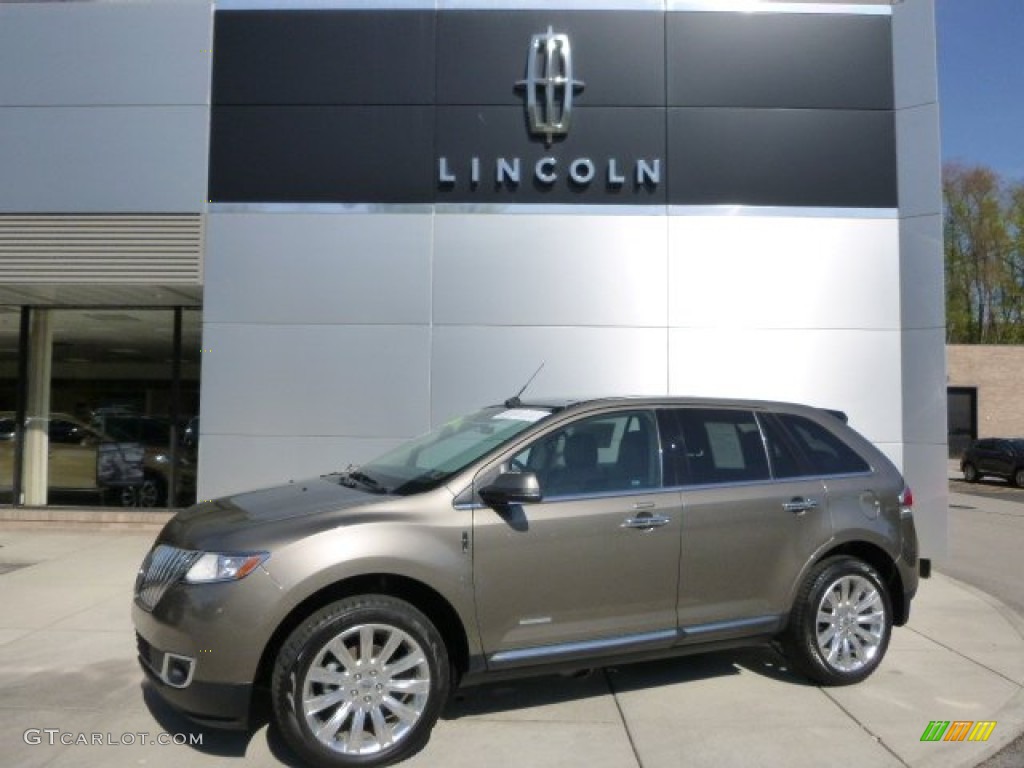 2012 MKX AWD Limited Edition - Mineral Gray Metallic / Bronze Metallic/Charcoal Black photo #1