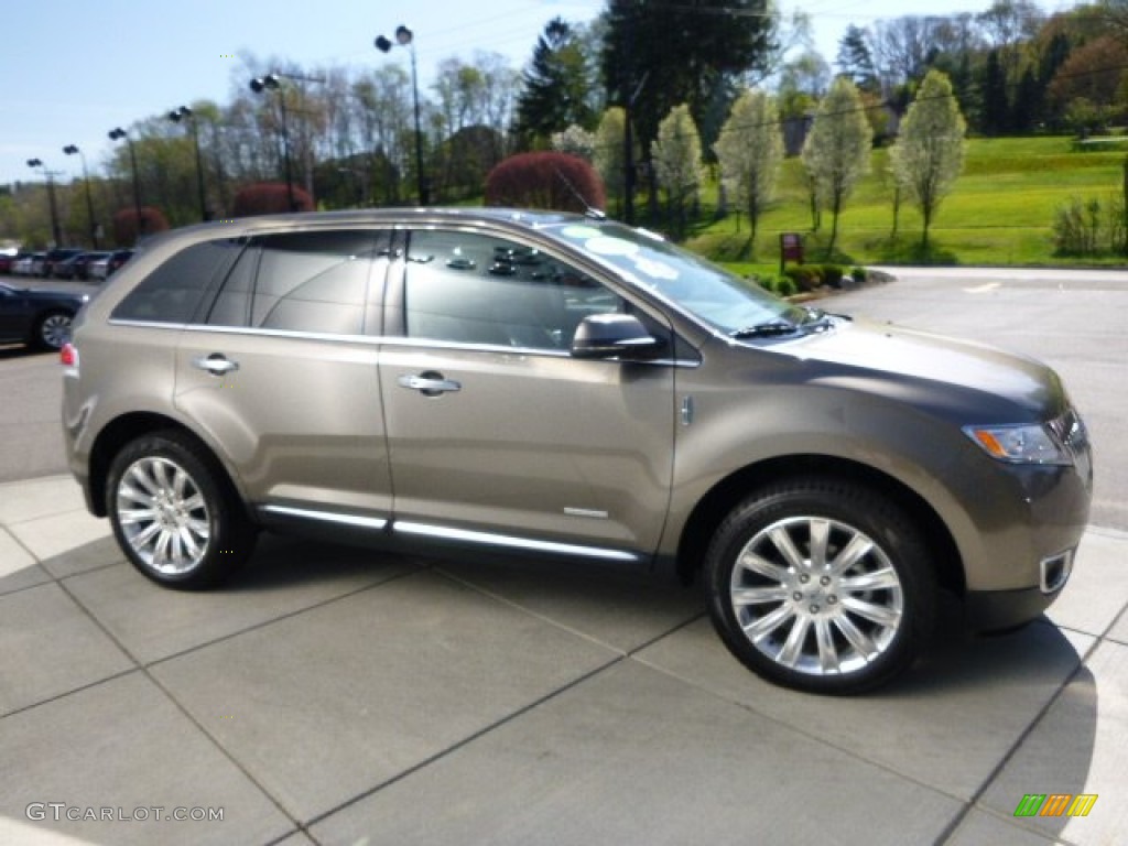2012 MKX AWD Limited Edition - Mineral Gray Metallic / Bronze Metallic/Charcoal Black photo #7