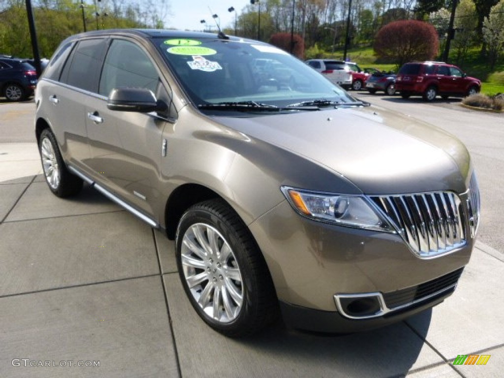 2012 MKX AWD Limited Edition - Mineral Gray Metallic / Bronze Metallic/Charcoal Black photo #8