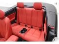 2015 BMW 2 Series Coral Red/Black Interior Rear Seat Photo