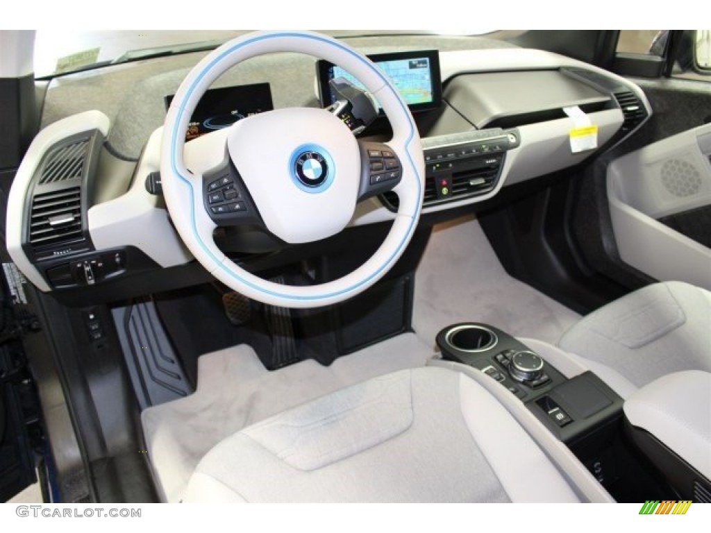 Mega Carum Spice Grey Sensatec & Carum Spice Grey Cloth Interior 2015 BMW i3 with Range Extender Photo #103636920