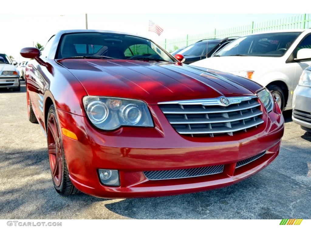 2005 Crossfire Limited Coupe - Blaze Red Crystal Pearlcoat / Dark Slate Grey/Medium Slate Grey photo #19