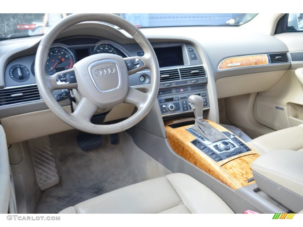 2005 A6 3.2 quattro Sedan - Arctic White / Beige photo #7