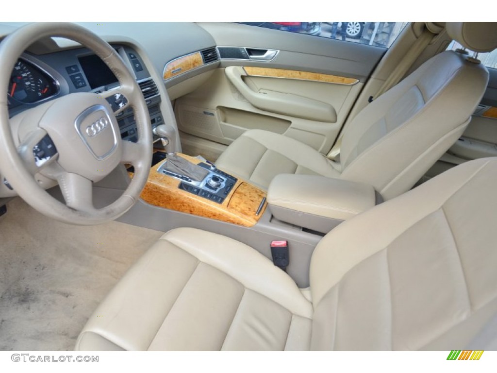 2005 A6 3.2 quattro Sedan - Arctic White / Beige photo #10