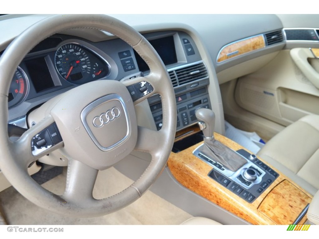 2005 A6 3.2 quattro Sedan - Arctic White / Beige photo #12