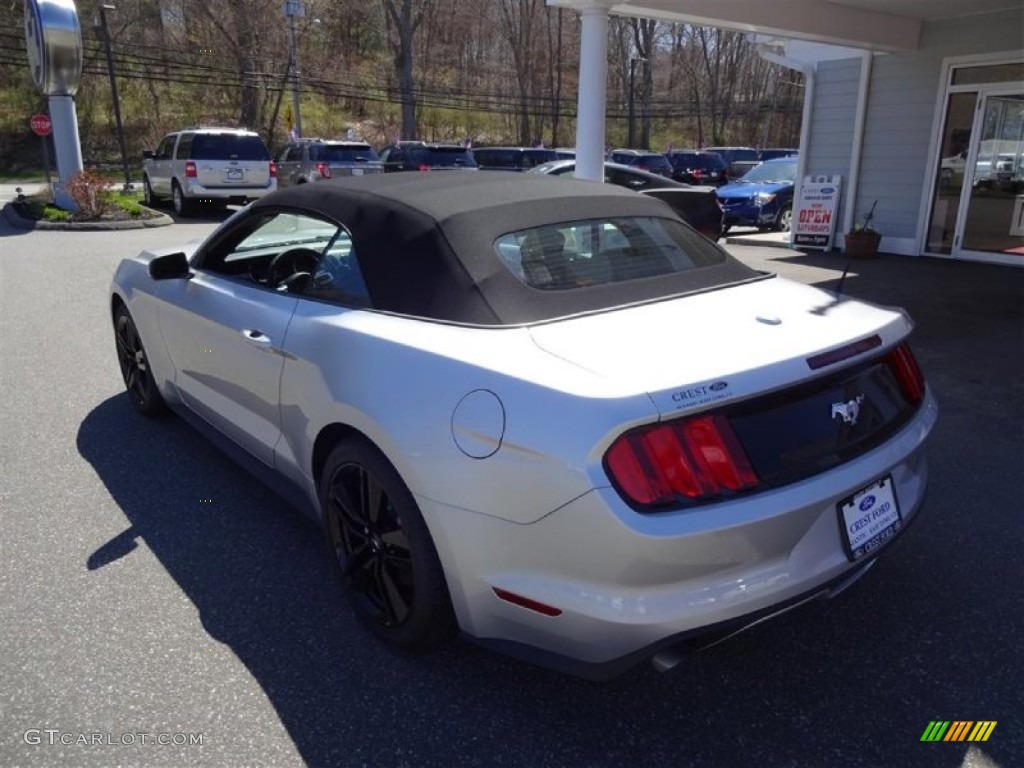 2015 Mustang EcoBoost Premium Convertible - Ingot Silver Metallic / Ebony photo #5