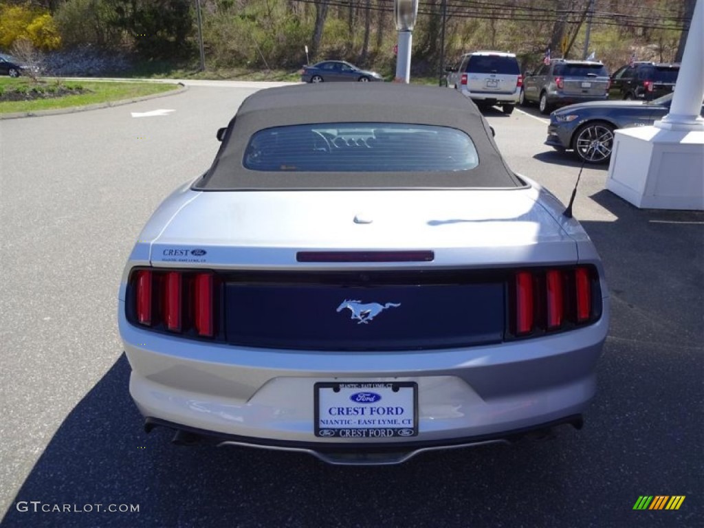 2015 Mustang EcoBoost Premium Convertible - Ingot Silver Metallic / Ebony photo #6