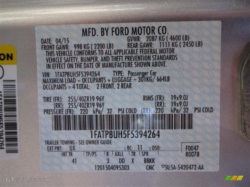 2015 Mustang EcoBoost Premium Convertible - Ingot Silver Metallic / Ebony photo #16