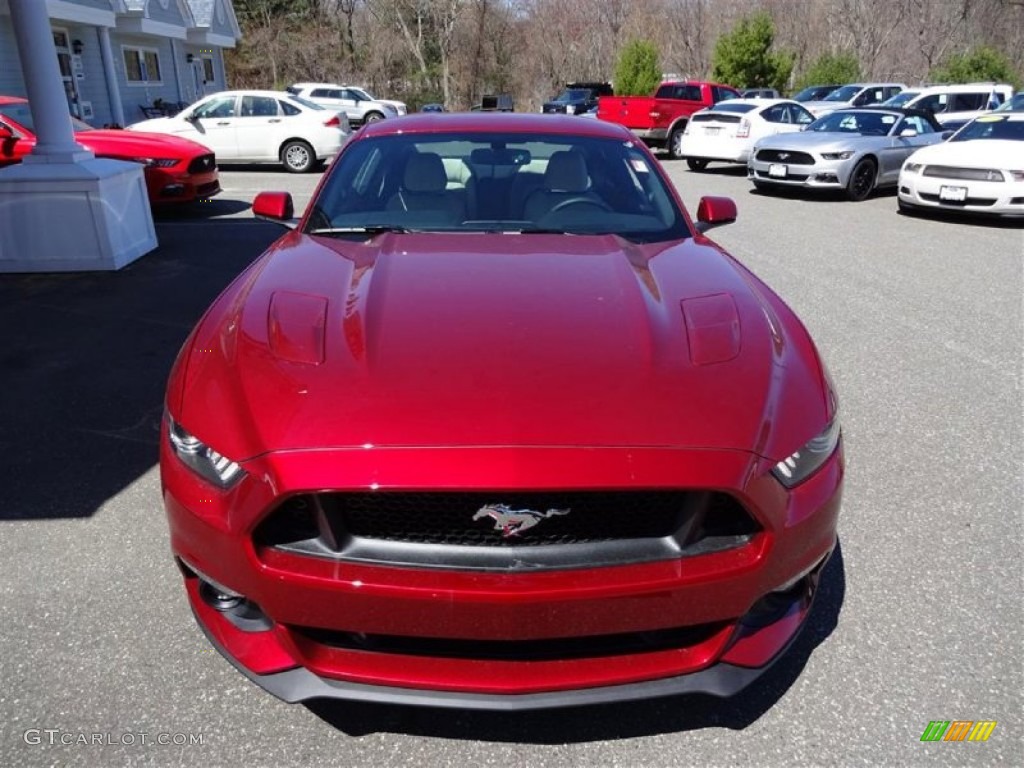 2015 Mustang GT Coupe - Ruby Red Metallic / Ceramic photo #2