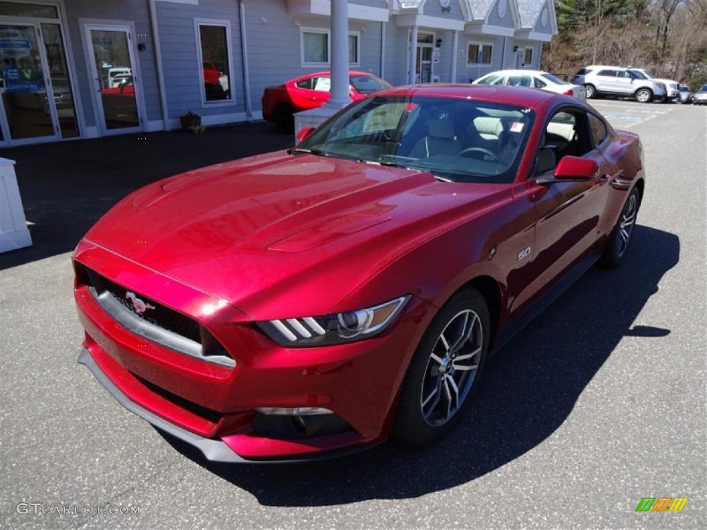 2015 Mustang GT Coupe - Ruby Red Metallic / Ceramic photo #3