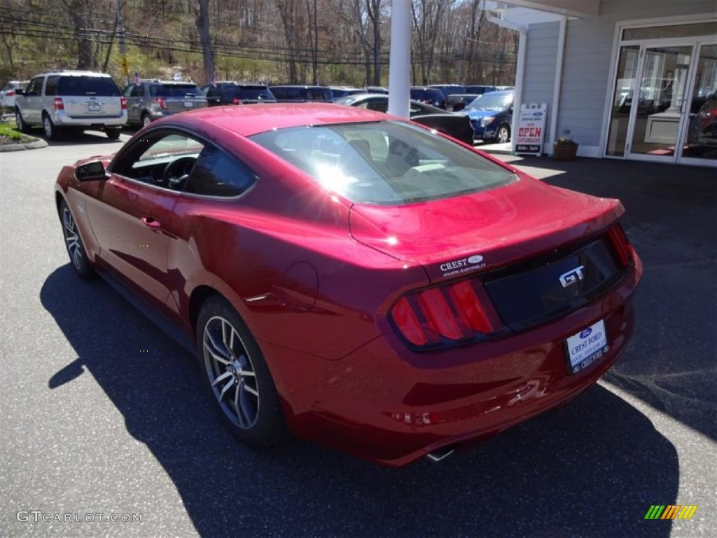 2015 Mustang GT Coupe - Ruby Red Metallic / Ceramic photo #5