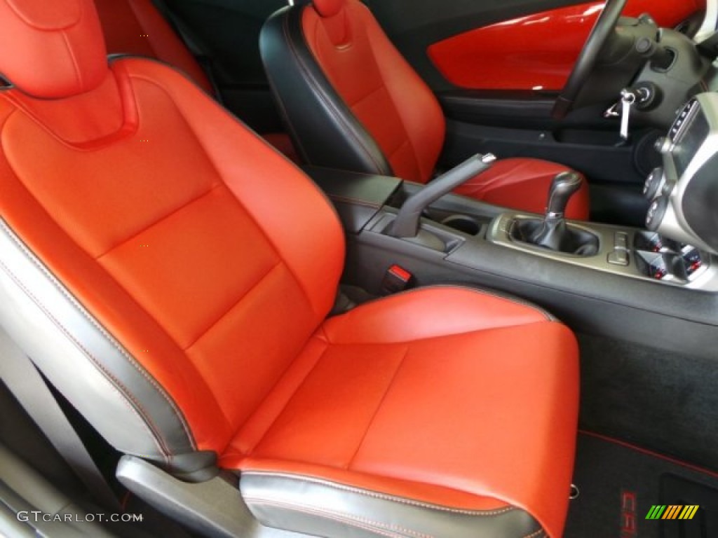 2014 Camaro LT/RS Coupe - Summit White / Inferno Orange photo #36