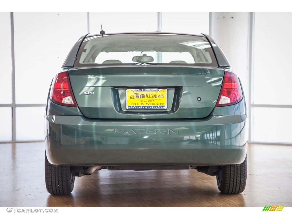 2007 ION 3 Sedan - Cypress Green / Gray photo #3
