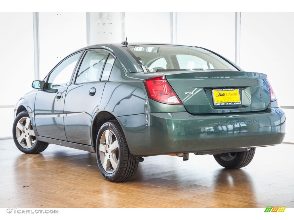 2007 ION 3 Sedan - Cypress Green / Gray photo #15