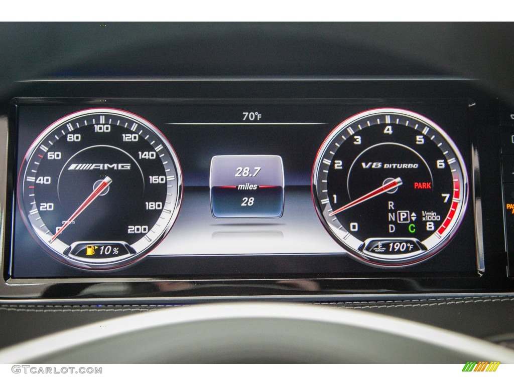 2015 Mercedes-Benz S 63 AMG 4Matic Coupe Gauges Photo #103645835