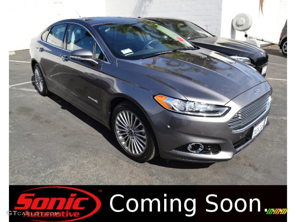 2013 Fusion Hybrid Titanium - Sterling Gray Metallic / Charcoal Black photo #1