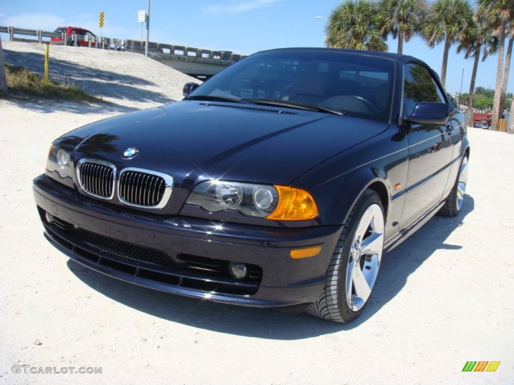 2003 3 Series 325i Convertible - Orient Blue Metallic / Sand photo #30