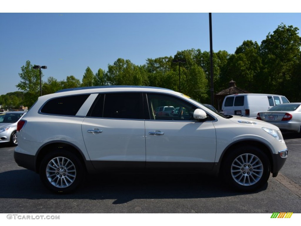 2010 Enclave CX - White Diamond Tricoat / Cashmere/Cocoa photo #2