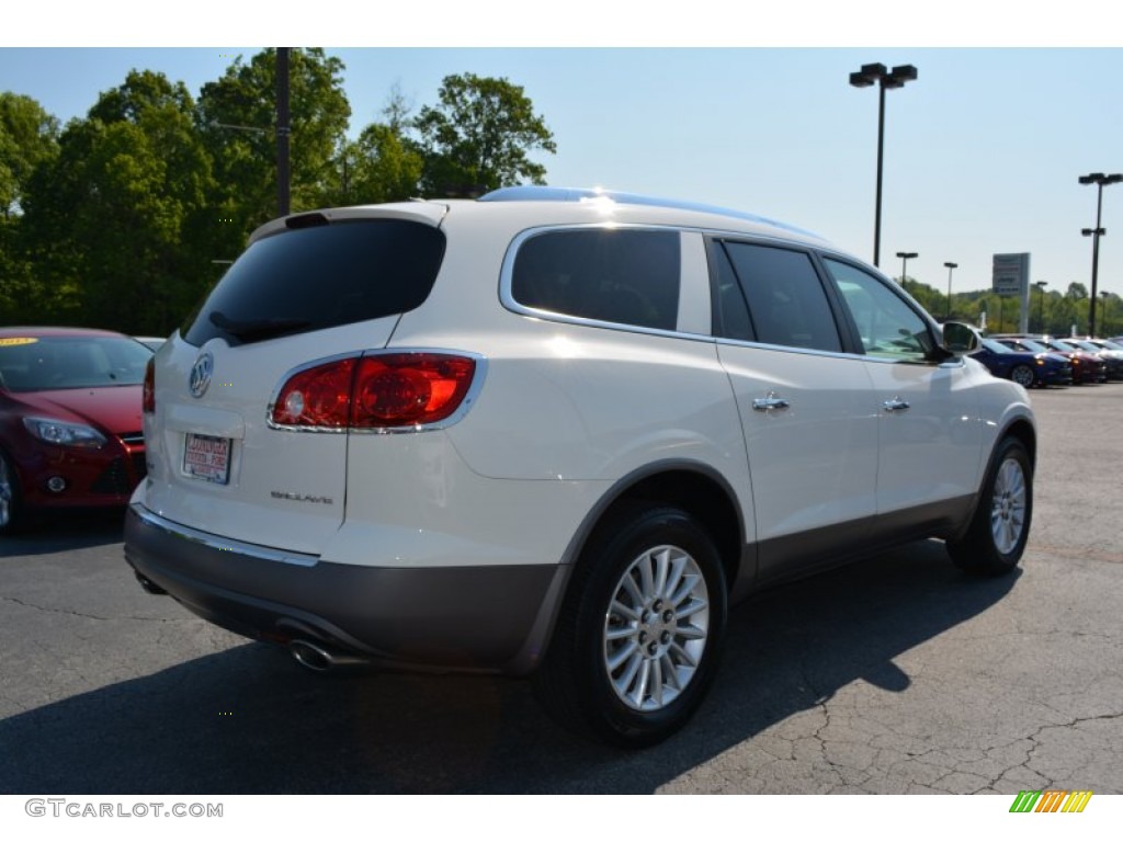 2010 Enclave CX - White Diamond Tricoat / Cashmere/Cocoa photo #3